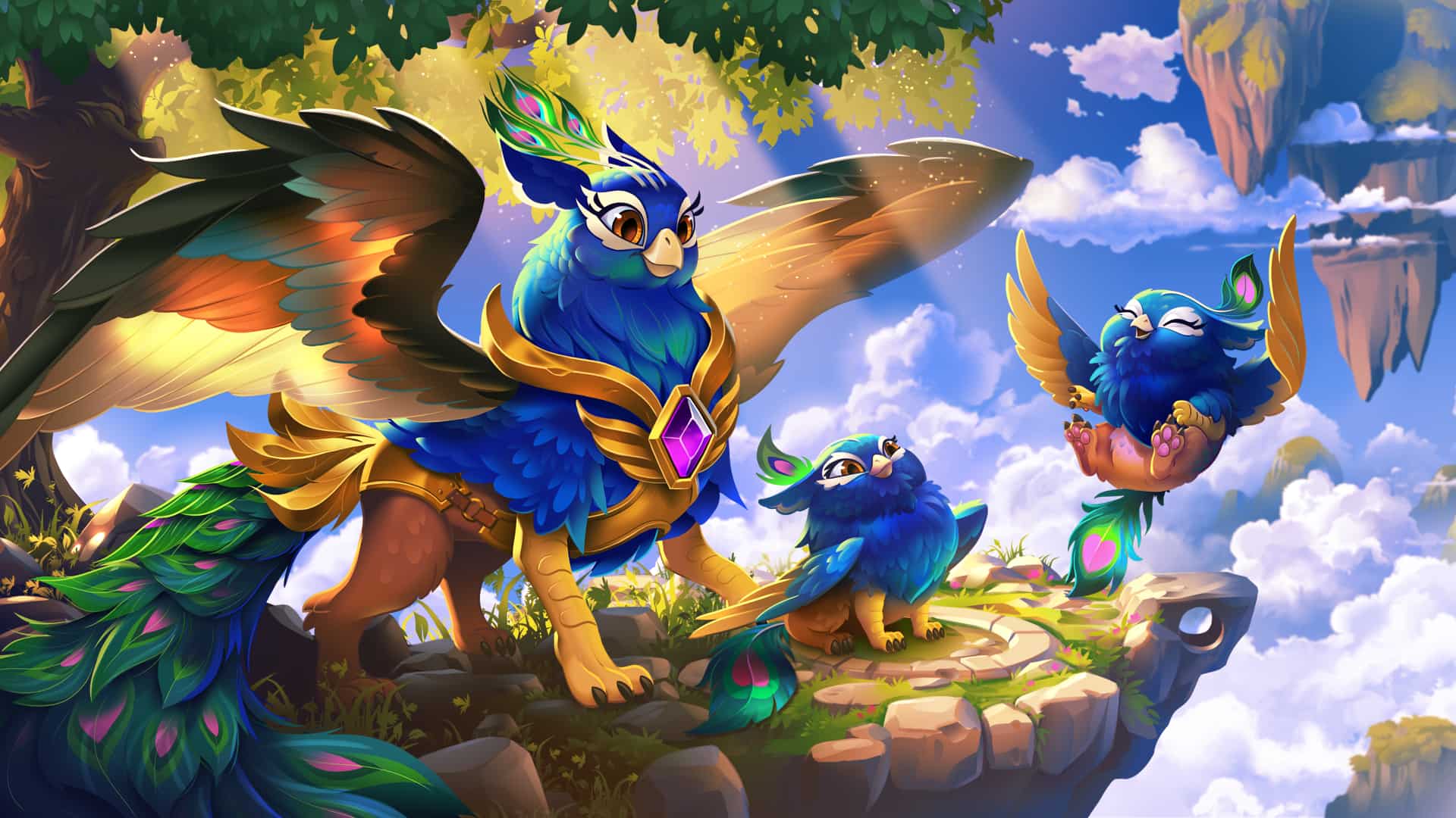 Artwork from the mobile game Merge Dragons!